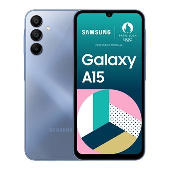 Smartphone Samsung Galaxy A15 6 5 Double nano SIM 128 Go Bleu