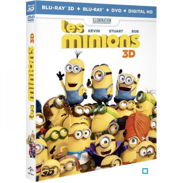 Les Minions - Combo Blu-Ray3d + Blu-Ray+ Dvd + Copie Digitale