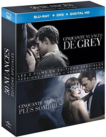 50 Nuances - Coffret : Cinquante Nuances De Grey + Cinquante Nuances Plus Sombre - Ãdition SpÃ©ciale - Version Longue + Version Non CensurÃ©e + Version CinÃ©ma - Blu-Ray + Digital Hd