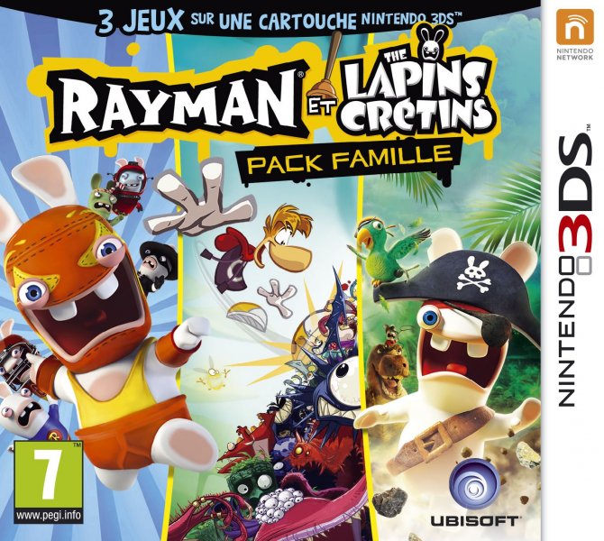 Rayman et Les Lapins Crétins : Pack Famille - 3DS