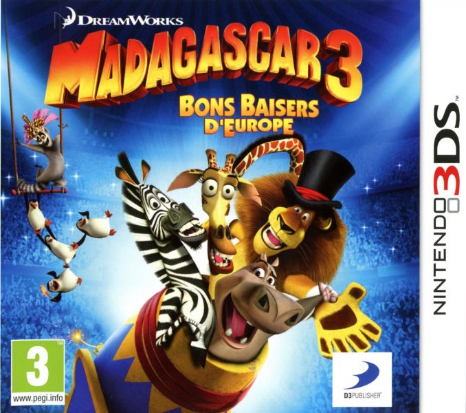 Madagascar 3 : Bons Baisers d'Europe - 3DS